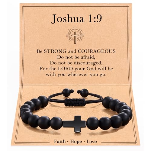 Tarsus Cross Bracelet Teen Boy Gifts, Teenage Boy Christian Religious Jewelry Easter Confirmation Communion Baptism Birthday Gifts