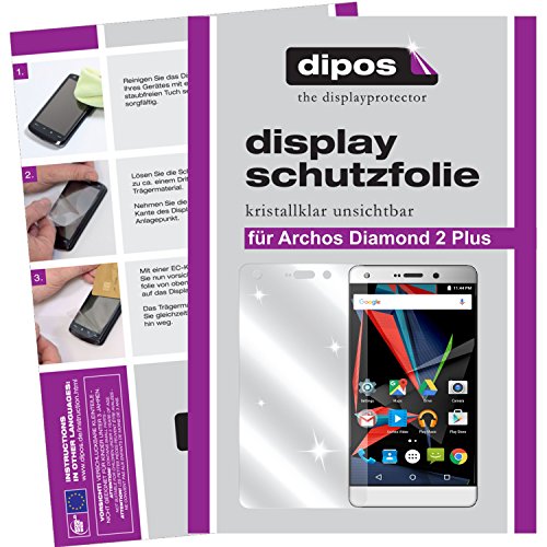 dipos I 6X Protection ecrán Compatible avec Archos Diamond 2 Plus Films de Protection d'écran Transparent