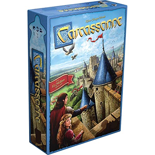 Image of Tickles Carcassonne Board Game Standard for Adult, Family Game, Party Game (Age: 7+ ; Players: 5)