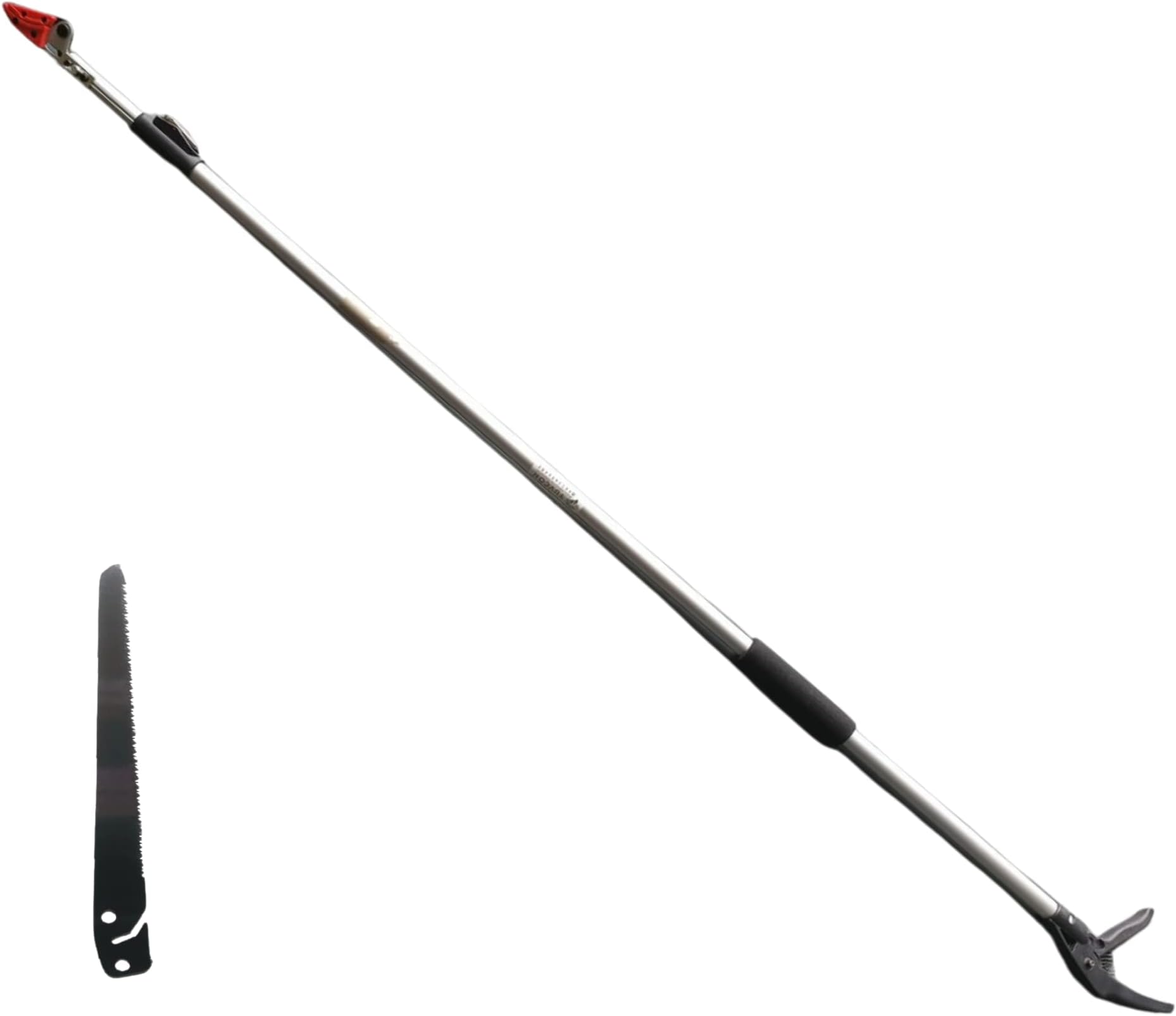 Yuvcon Cut And Hold Pruner With 10 Feet Extended Telescopic Long Hand Powered Handle, Drumstick Cutter, Flower And Fruit Picker Stick Tool With Saw Cutter For Tall Branches