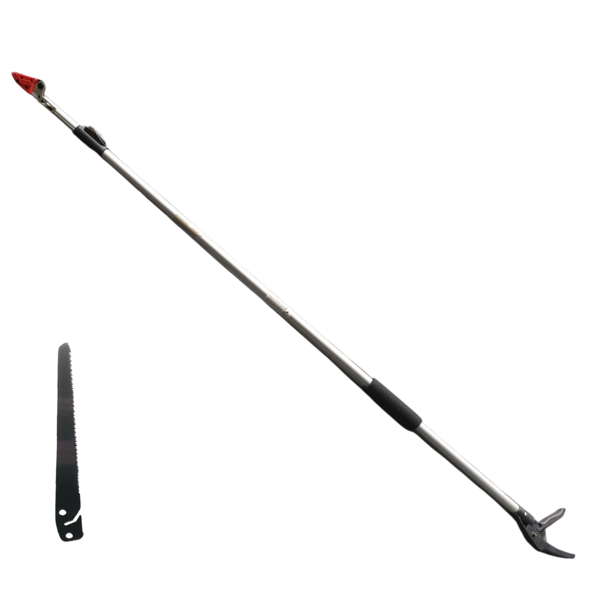 Yuvismart Yuvcon Cut And Hold Pruner With 10 Feet Extended Telescopic Long Hand Powered Handle, Drumstick Cutter, Flower And Fruit Picker Stick Tool With Saw Cutter For Tall Branches