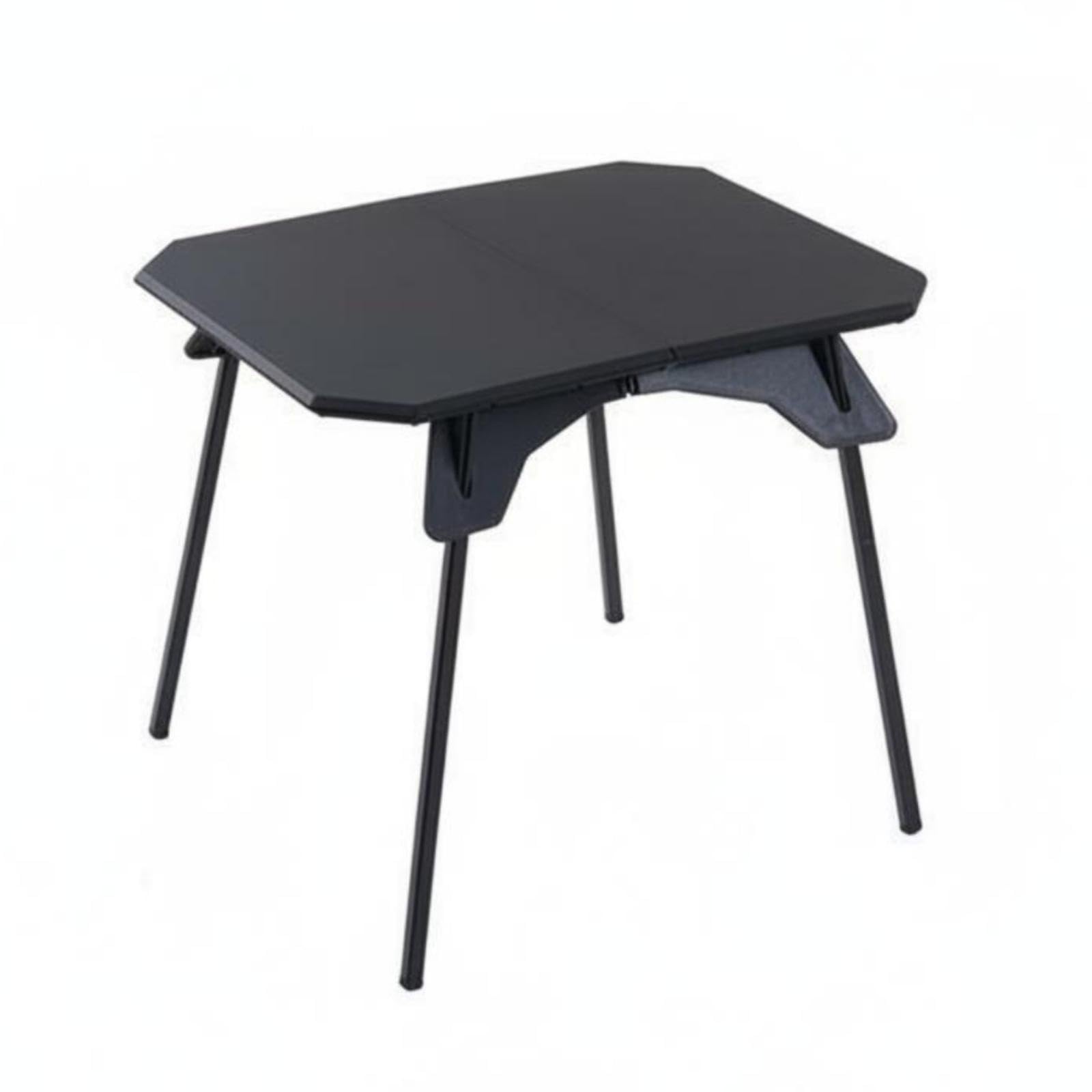 Folding Picnic Table Lightweight Height Adjustable Camp Table Foldable Outdoor Furniture for Camping, Barbecue, Trip Black | Camping Furniture | Camping & Hiking | Outdoor Sports-image-24