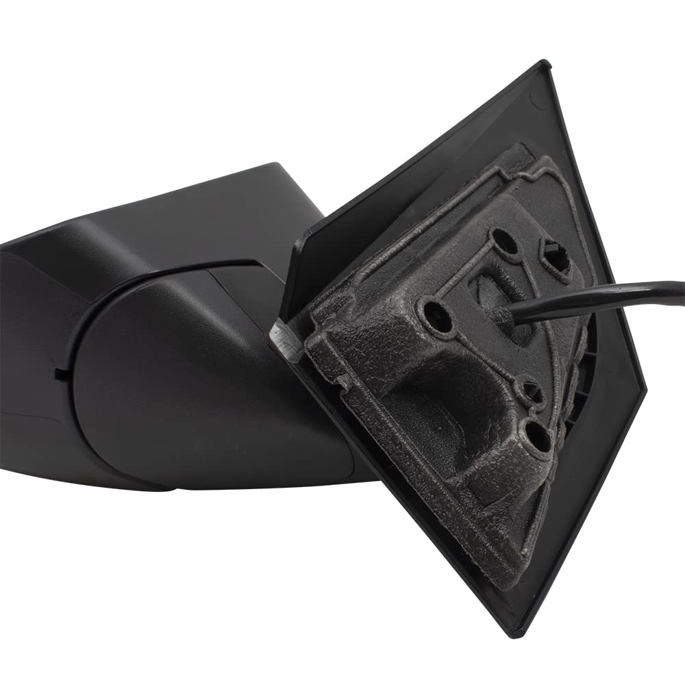 Brock Replacement Drivers Power Side View Mirror Heated Gray Cap  