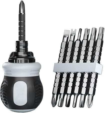 FAB Innovations 13in1 Multi-function Screwdriver Set | Telescopic Ratcheting Double Head Pocket Repair Driver Kit | Ideal For Electronics, Appliances and Machinery