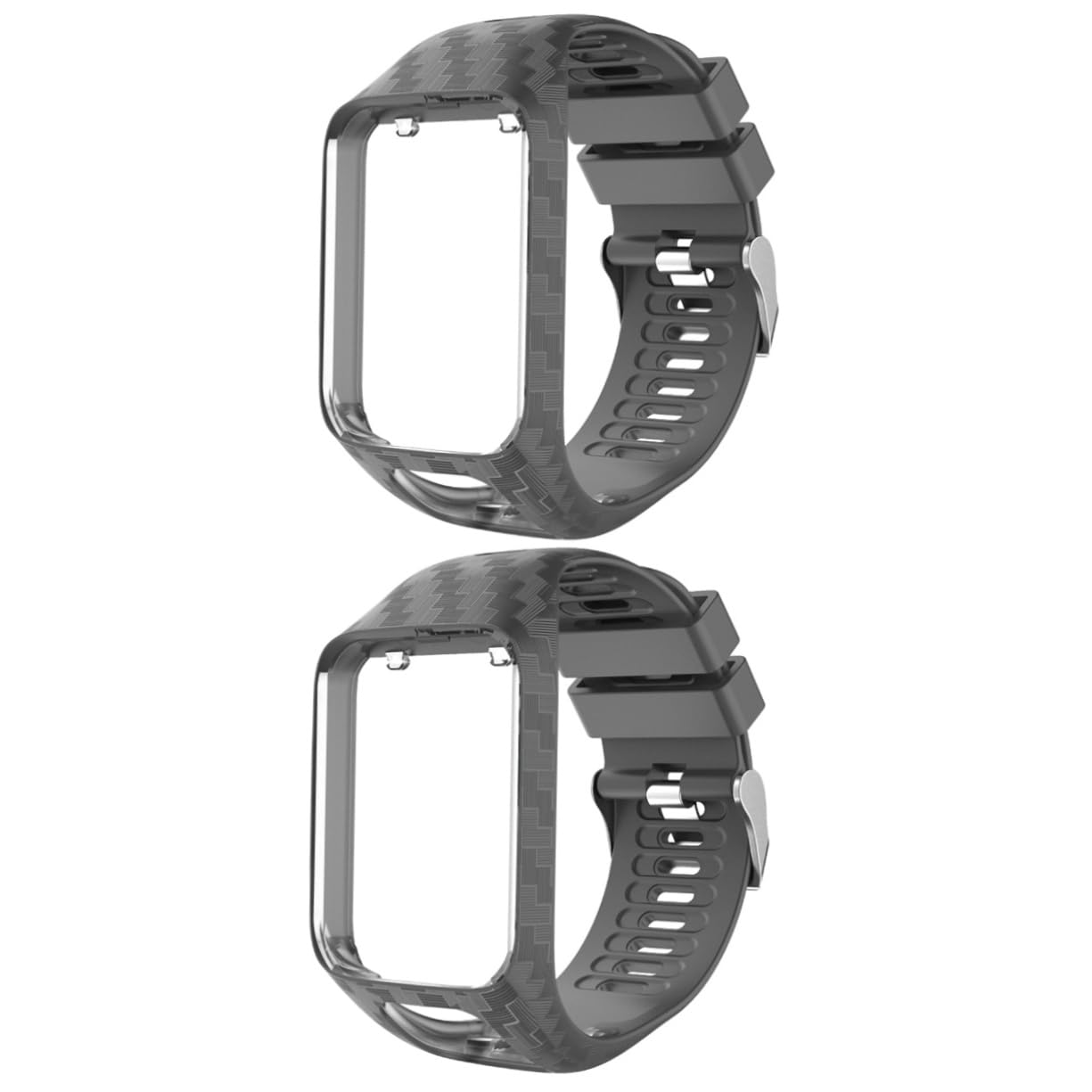 Artibetter 2pièces Bracelet De Remplacement Silicone Sculpté Pour Montre Confortable Et Facile à Installer
