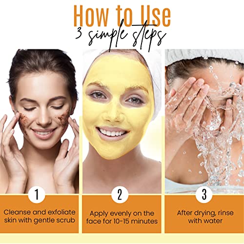 Dermaxgen DXGN-211 Organic Turmeric Mask Stick - For Clear, Radiant Skin - Acne & Scars Reduction, Healing Clay Pore Cleansing Facial Mask thumb #4