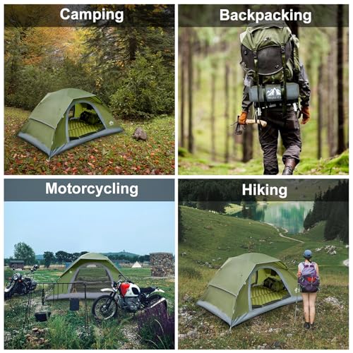 Image of Night Cat Upgraded Backpacking Tents 1 2 Persons Easy Clip Setup Camping Tent Adults Scouts Heavy Rainproof Compact Lightweight