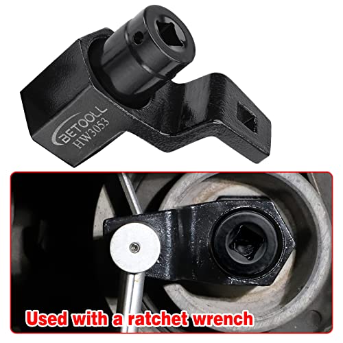 Betooll 19 Mm Harmonic Balancer Socket & 50Mm Crankshaft Crank Pulley Wrench Holder Tool Removal Holding Spanner Kit Compatible With Honda And Acura Engines #TOP4
