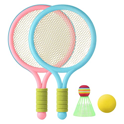 YIJU Conjunto de raquetes de tênis infantil durável pai criança brinquedos interativos 1 peça badmin