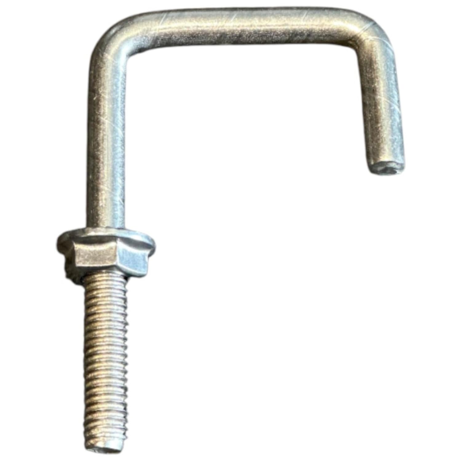 ASOT J Bolt M8 with Flange Nut & Washer for 60x40 mm Pipe | Heavy Duty Steel J-Shaped Bolt Fastener for Mounting & Support | Pack of 5-picture-18