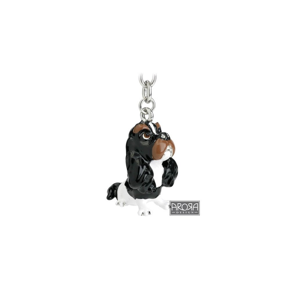 Arora Little Paws Key Ring Cavalier King Charles Spaniel, Multicolour, One Size, 3704