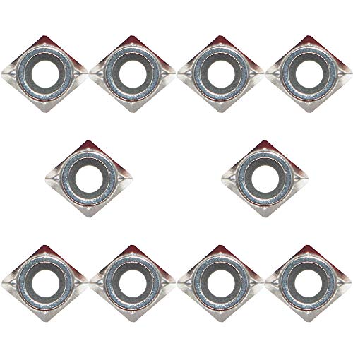 Indexable Carbide Turning Inserts CCGT21.52 Lathe Tool Inserts for Replacement of Tool Holder Inserts Good Finish and More Durable CCGT060208 AK Suitable for Processing Aluminum Alloy.