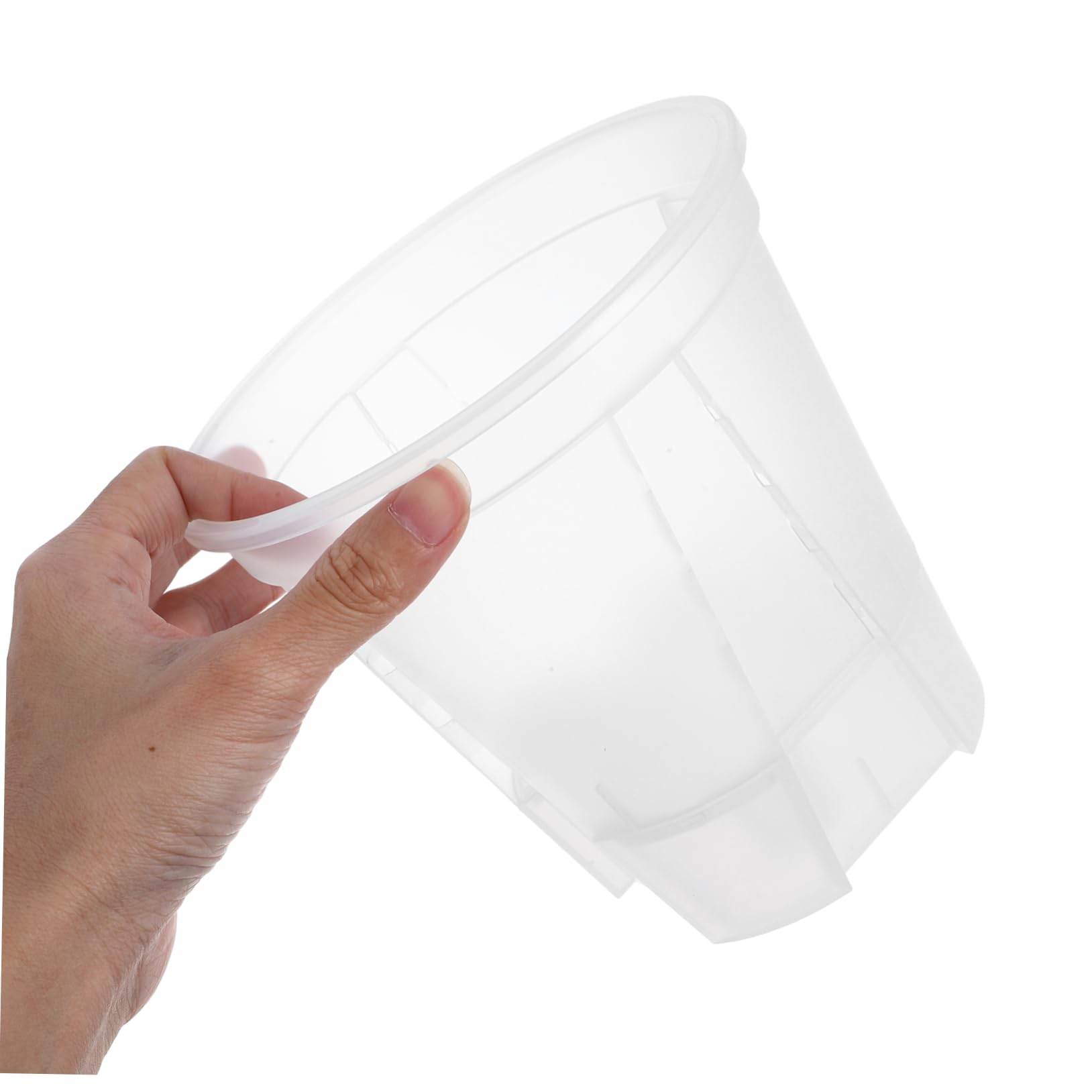 6 Pièces Bassin Transparent Pots De Plantes D'Intérieur Pots De Semis Pots De Fleurs Transparents Pots De Pépinière Transparents pour Plantes Pots D'Orchidées en Plastique