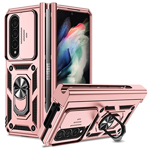 Coque Samsung Galaxy Z Fold 4 Antichoc Protection Caméra Couleur Rose