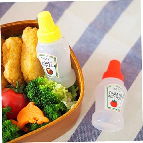 25ML Mini Tomato Ketchup Bottles, Portable Sauce Container Salad Dressing Container, Pantry Containers for Bento Box, 2pcs
