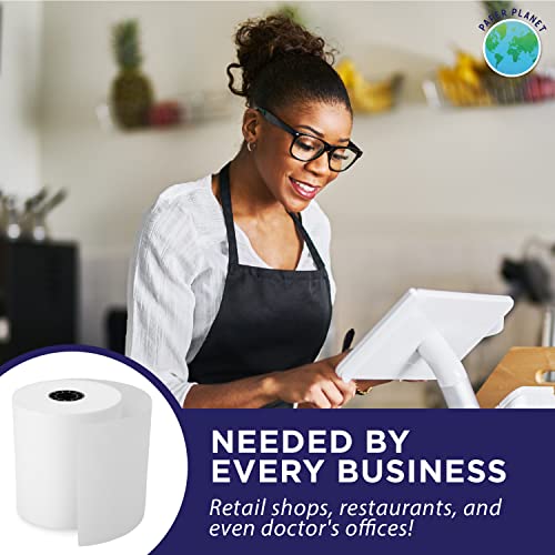 Thermal Paper For Clover Pos (Clover Station Thermal Printer) By Paper Planet | Credit Card Receipt Paper Rolls For Clover C500 C501 C503 C100 P100 | 20 Rolls #TOP4