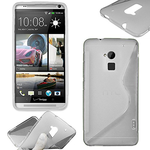 ebestStar - Cover Compatibile con HTC One Max Custodia Protezione S-Line Design Silicone Gel TPU Morbida e Sottile, Trasparente [Apparecchio: 164.5 x 82.5 x 10.3mm, 5.9'']