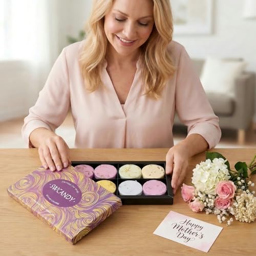 SWCANDY Shower Steamers Aromatherapy Gifts for Women 8 Pcs Shower Home Spa