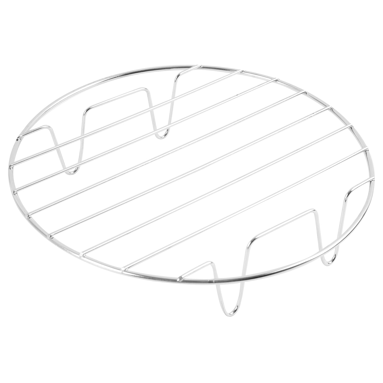 Jecdfs 1pcs Parrilla para Freidora de aire caliente de acero inoxidable,Accesorios Air Fryer para Asar cocinar,parrilla y rejilla para cocinar al vapor,sartén para Parrilla Airfryer