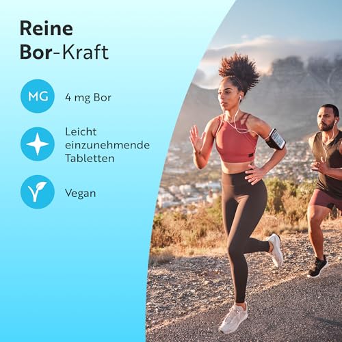 Nutravita Boron - 4mg Reines Bor je Tablette - 400 Tabletten – Ansicht 2