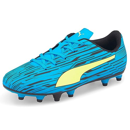 PUMA Rapido III Firm Ground/Artificial Ground (Little Kid/Big Kid) Ocean Dive/Yellow Alert/Puma Black 11 Little Kid M2