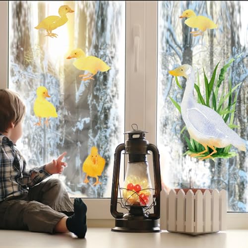 Vinilo Decorativo de Pato para Ventana 38x60 cm miniatura 2