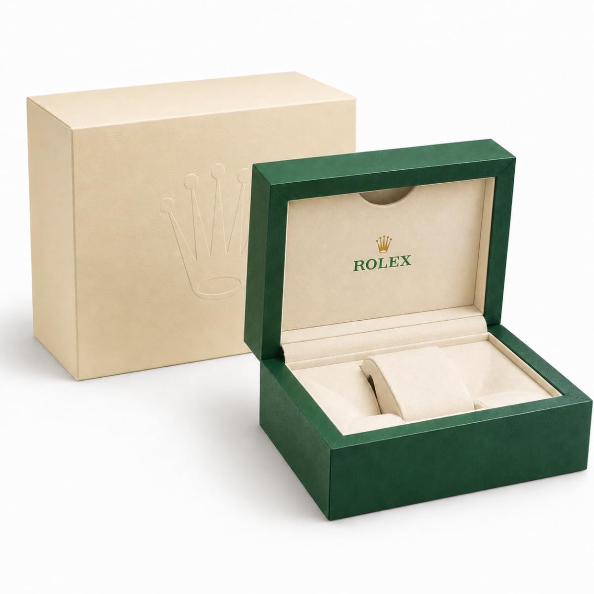 Scatola Orologio in Pelle Custodia da Viaggio Singola con Supporto Imbottito con Interno Imbottito per Rolex Explorer & Explorer II