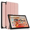 Funda para tablet de 10 pulgadas, [Sleep/Wake] Funda protectora delgada de TPU con soporte magnético inteligente, (incompatible con TCL iPad Samsung 10 pulgadas tablet) (dorado)