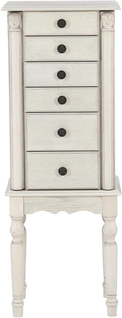 Powell Imogen Jewelry Armoire Off White D1319J20W