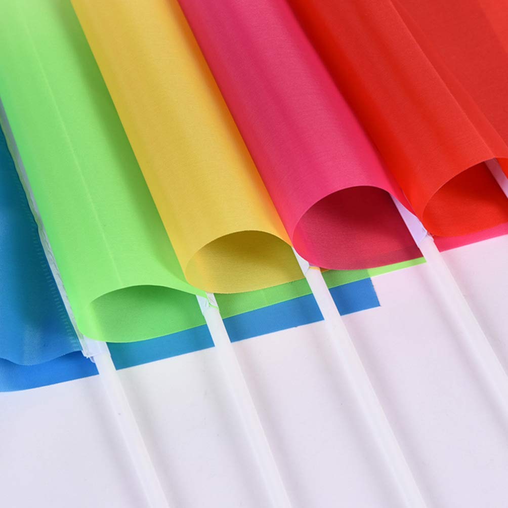 Holibanna Mini Drapeaux Carrés 5.51X8.27 Pouces Couleur Unie Polyester Léger Lot De 50 Pour Décoration De Fête Extérieure Agitant À La Main