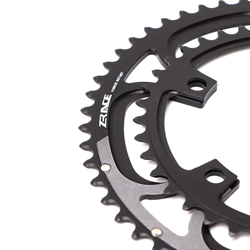 Platos para Bicicletas Plato de Bicicleta Carretera BCD 110 50-34T 52-36T 53-39T Dientes Anchos Estrechos aleación Aluminio Doble Disco Piezas Negro