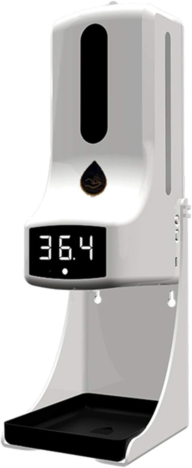 Termómetro infrarrojo digital montado en la pared sin contacto K9pro Dispensador automático de jabón Sensor IR automático Gel desinfectante de alcohol Limpieza del hogar,K9 pro