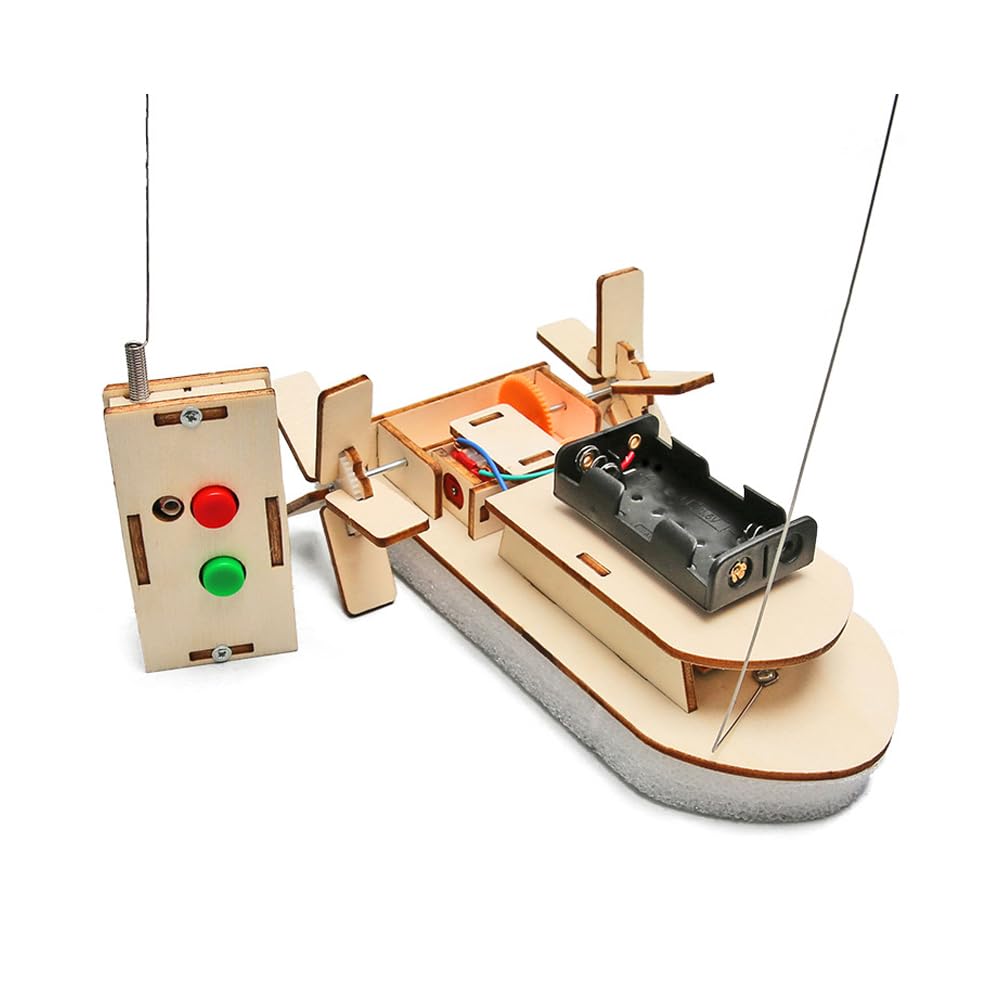 Sarini Kit de Barco de Vapor RC para desarrollar Kits de experimentos, Kit de Bricolaje de tecnología de invención Creativa, Kit de Modelo de Barco RC de Serie pequeña