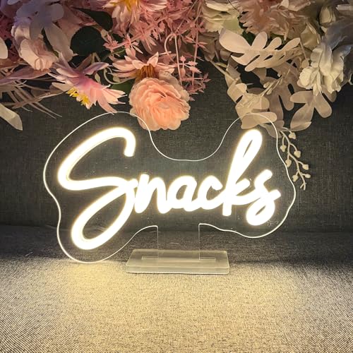 Image of Snacks Table Number Neon Sign Desk Lamp Night Light Wedding Letter LED Neon Sign Wedding Table Decorations Neon Light Shop Bedroom Home Room Decor Christmas Party Warm White USB 25x15CM
