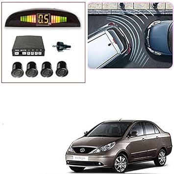 UniPearl -Black Car Parking Reverse Sensors (Set of 4) for - Indigo