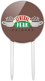 Acrylic Friends Central Perk Logo Cake Topper Party Decoration for Wedding Anniversary Birthday Graduation
