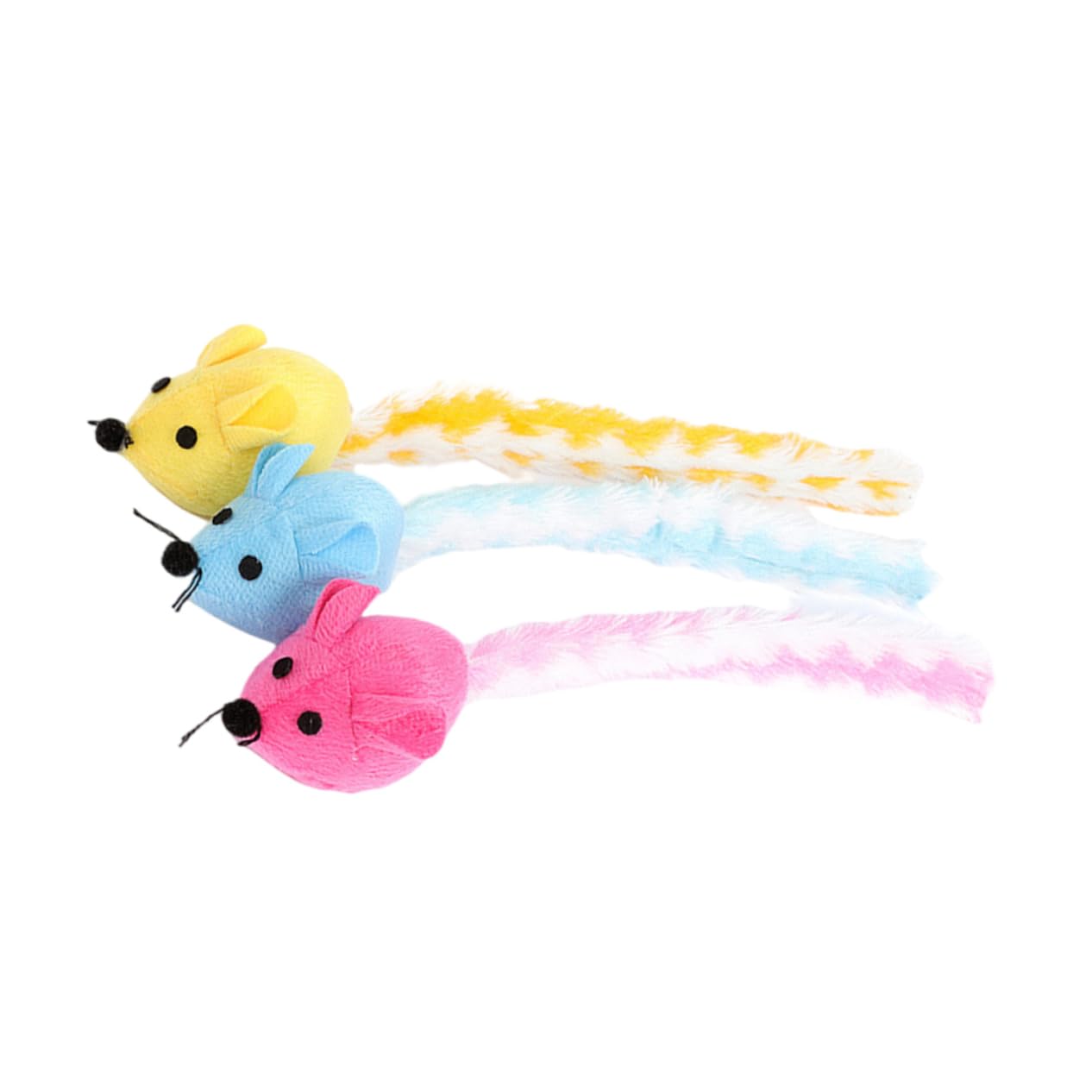 GALPADA 3pcs Plush Cat Teasing Toy Interactive Self-Diversion Toys for Indoor Cats Stimulates and Reduces Biting Behavior