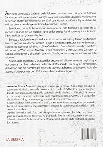 HISTORIA DE LA TABERNA MAS ANTIGUA DE MADRID SIGLO XVIII Y OTRAS VIEJAS TABERNAS . LA LIBRERIA