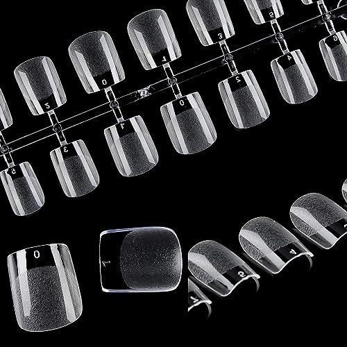 UNA GELLA Extra Short Square Nail Tips, 504pcs Extra Short Square Press on Nails Full Cover Fake Nails For Nail Extension Home DIY Salon 12 Sizes by UNA GELLA - Image 3