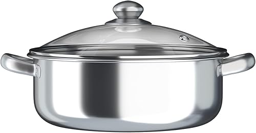 Miniatura 5 de Vaporizador de acero inoxidable de 5 niveles, olla de vapor de 11.81 pulgadas, olla de vapor con tapa transparente, sartén de herramientas de cocina