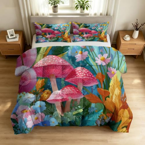 Edredón de verano transpirable de 230x220 cm con dos fundas de almohada verdes 2