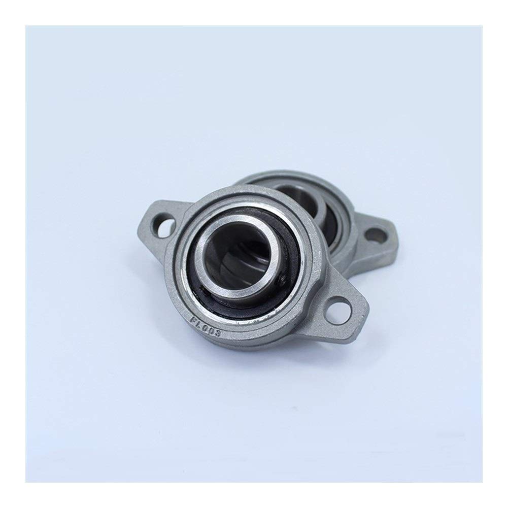 XRKJKQIDG KFL003 Mounted Bearing 17mm Shaft Diameter KFL Zinc Alloy Pillow Block Housing Flange Bearings FL003
