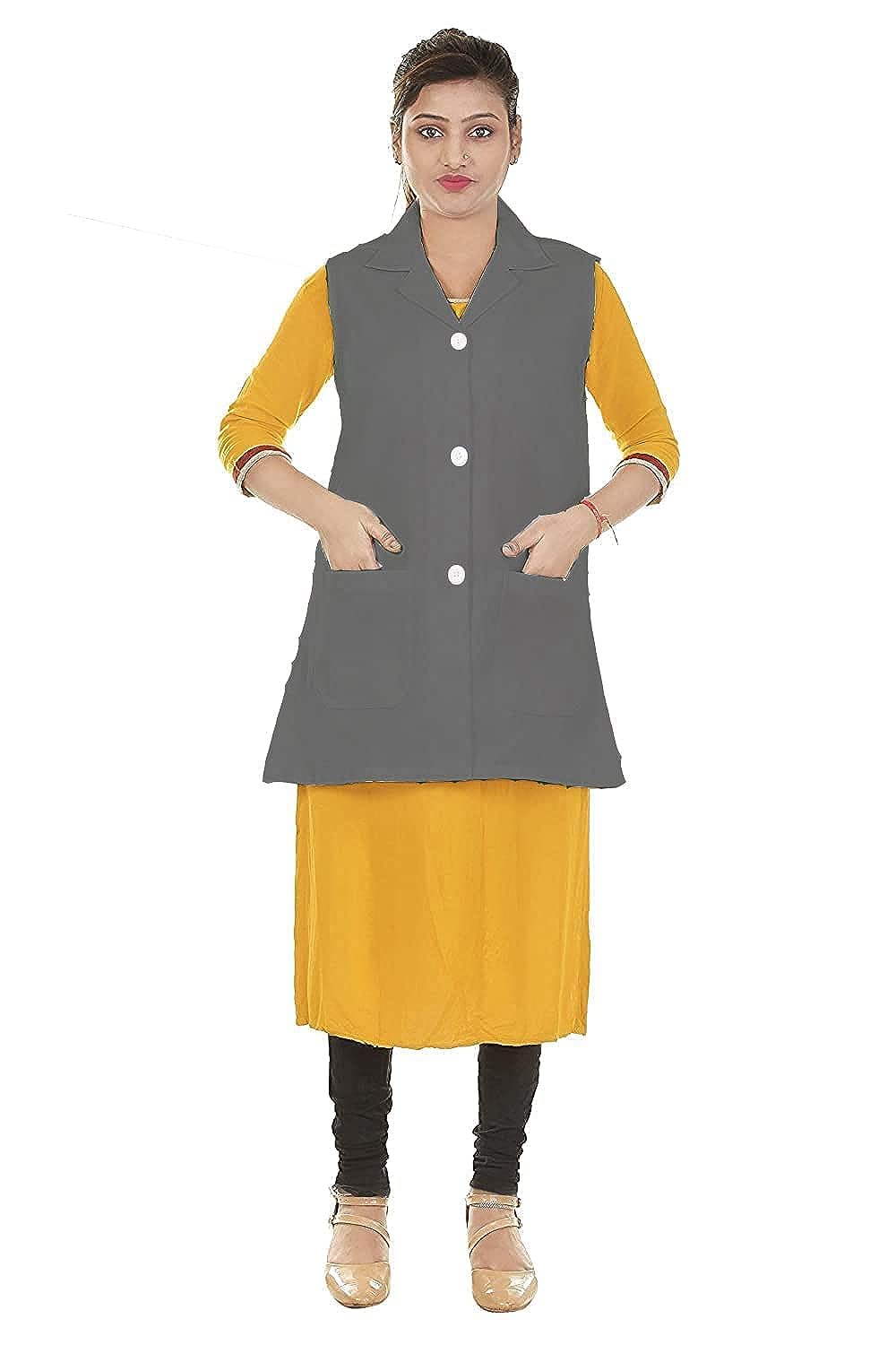 Unisex Sleeveless Lab Coat | Lab Coat for Nurse, Health- Workers, Students | Safety Clothing