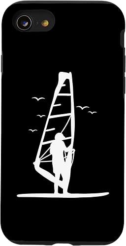 Vista 19 de Funda para iPhone 11 Pro Birds Waves Windsurf Tabla de surf Windsurf Wave Board Case