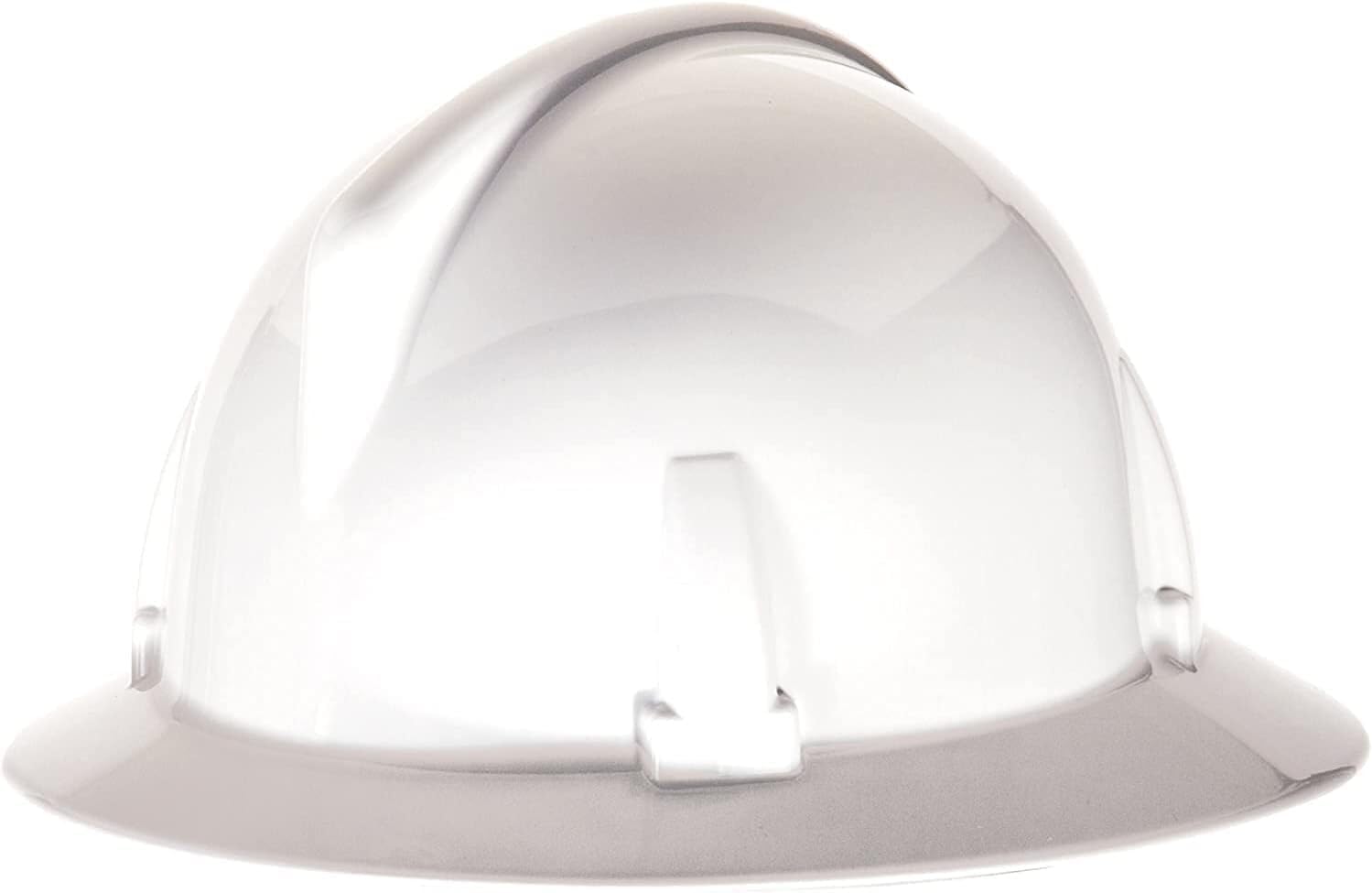 MSA Topgard Full Brim Safety Hard Hat | Non-Slotted Polycarbonate Shell, for General Purpose and Elevated Temperatures - Standard Size in White