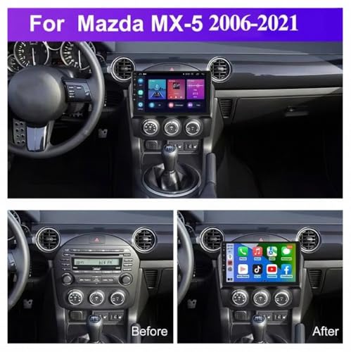 Autoradio Touchscreen Display Bluetooth para Mazda MX5 Miata 08-15 2