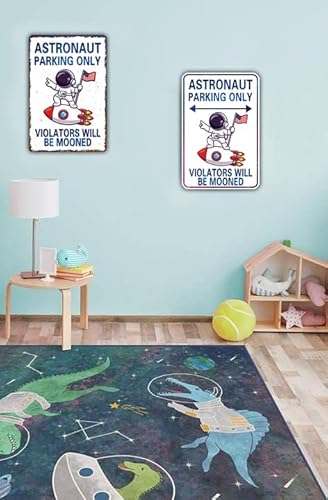 Astronaut Parking Only Sign Outer Space Themed Bedroom Decor Space Nursery Decor For Boys (934) #TOP4