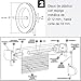 WOLFPACK LINEA PROFESIONAL 5250140 Disco Persiana Plastico Espiga Metal 120x40 mm. Cinta...