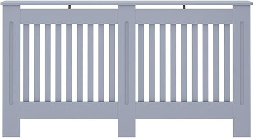 Miniatura 4 de Cubierta de radiador antracita, estante de calefacción, gabinete de cubierta de calefacción de MDF, soporte lateral de calefacción para el hogar y