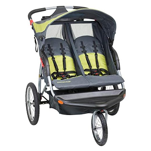 Baby Trend Expedition Double Jogger Stroller, Carbon
